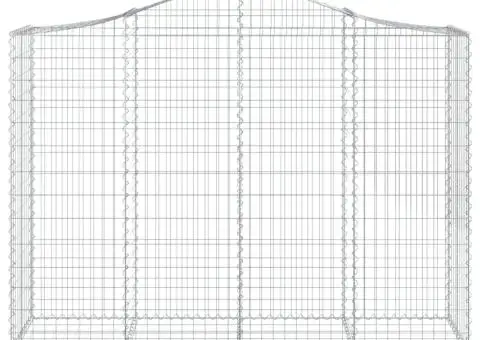 Coșuri gabion arcuite 18 buc, 200x50x140/160cm, fier galvanizat - 4/5