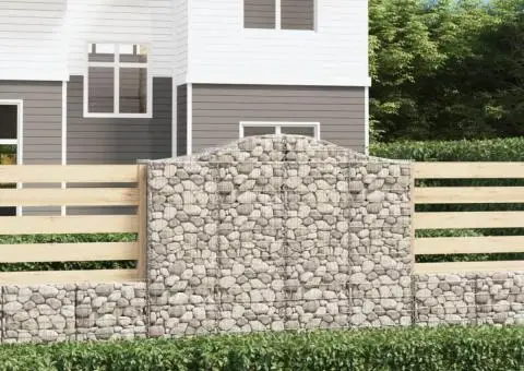 Coșuri gabion arcuite 4 buc, 200x50x160/180 cm, fier galvanizat - 1/5