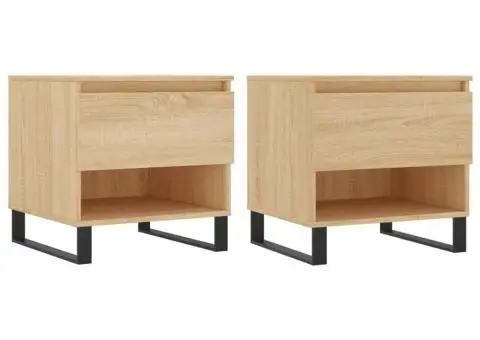 Mese de cafea 2 buc. stejar sonoma 50x46x50 cm lemn compozit - 2/5