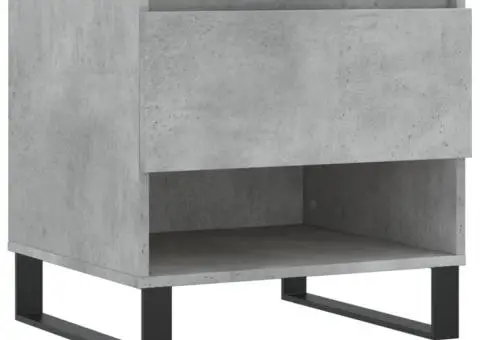 Mese de cafea, 2 buc., gri beton, 50x46x50 cm, lemn compozit - 5/5