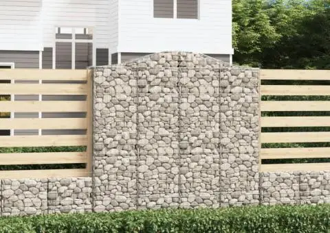 Coșuri gabion arcuite, 4 buc 200x50x200/220 cm, fier galvanizat - 1/5