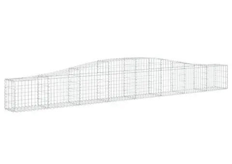 Coșuri gabion arcuite 8 buc, 400x30x40/60 cm, fier galvanizat - 3/5