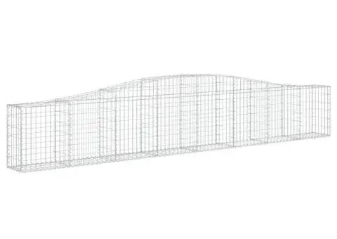 Coșuri gabion arcuite 3 buc, 400x30x60/80 cm, fier galvanizat - 3/5