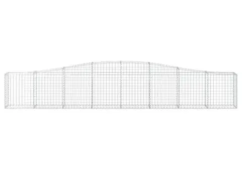 Coșuri gabion arcuite 3 buc, 400x30x60/80 cm, fier galvanizat - 4/5