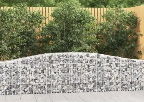 Coșuri gabion arcuite 10 buc, 400x30x60/80 cm, fier galvanizat - 1/5