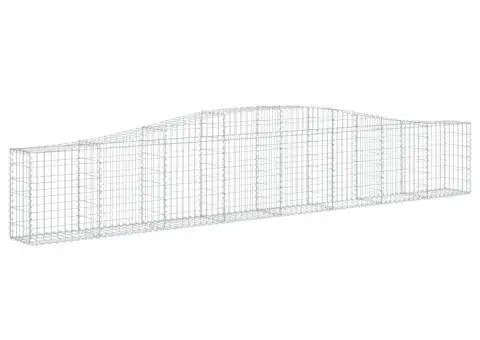 Coșuri gabion arcuite 10 buc, 400x30x60/80 cm, fier galvanizat - 3/5