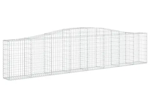 Coșuri gabion arcuite 4 buc, 400x30x80/100 cm, fier galvanizat - 3/5