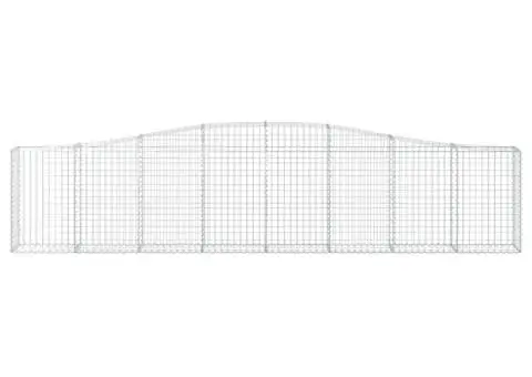 Coșuri gabion arcuite 4 buc, 400x30x80/100 cm, fier galvanizat - 4/5