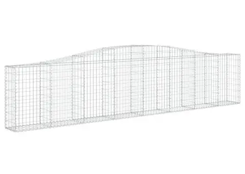 Coșuri gabion arcuite 6 buc, 400x30x80/100 cm, fier galvanizat - 3/5