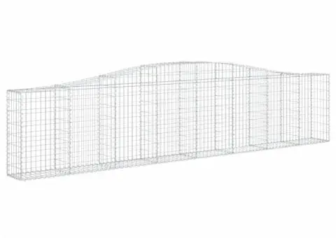 Coșuri gabion arcuite 15 buc, 400x30x80/100 cm, fier galvanizat - 3/5