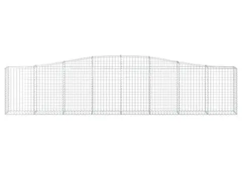 Coșuri gabion arcuite 15 buc, 400x30x80/100 cm, fier galvanizat - 4/5