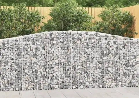 Coșuri gabion arcuite 5 buc, 400x30x100/120 cm fier galvanizat - 1/5