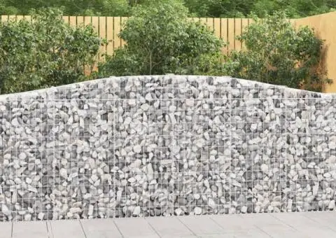 Coșuri gabion arcuite 10 buc, 400x30x100/120 cm fier galvanizat - 1/5