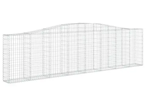 Coșuri gabion arcuite 10 buc, 400x30x100/120 cm fier galvanizat - 3/5