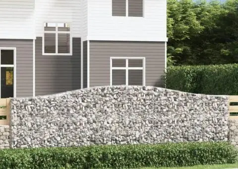 Coșuri gabion arcuite 6 buc. 400x30x120/140 cm fier galvanizat - 1/5