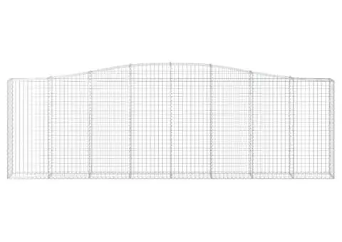 Coșuri gabion arcuite 6 buc. 400x30x120/140 cm fier galvanizat - 4/5