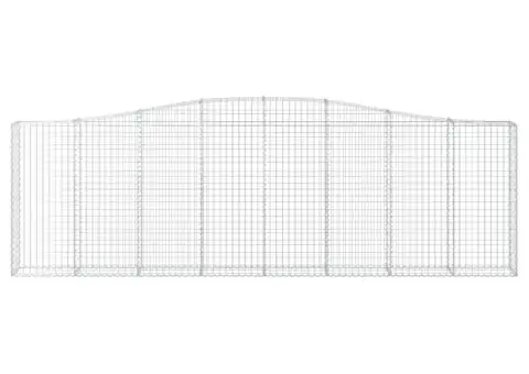 Coșuri gabion arcuite 15 buc. 400x30x120/140 cm fier galvanizat - 4/5