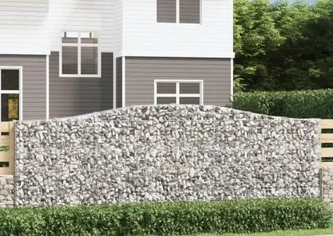 Coșuri gabion arcuite 10 buc. 400x30x140/160 cm fier galvanizat - 1/5