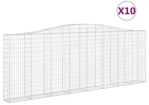 Coșuri gabion arcuite 10 buc. 400x30x140/160 cm fier galvanizat - 2/5