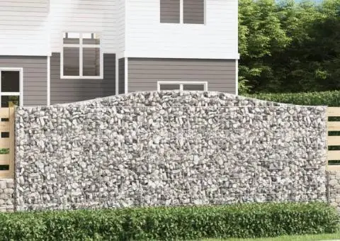 Coșuri gabion arcuite 6 buc. 400x30x160/180 cm fier galvanizat - 1/5