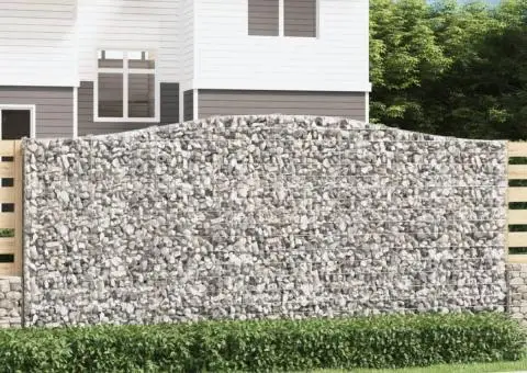 Coșuri gabion arcuite 5 buc, 400x30x180/200 cm, fier galvanizat - 1/5
