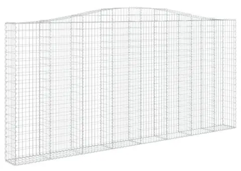Coșuri gabion arcuite 5 buc, 400x30x180/200 cm, fier galvanizat - 3/5