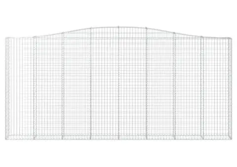 Coșuri gabion arcuite 5 buc, 400x30x180/200 cm, fier galvanizat - 4/5