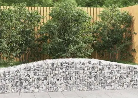 Coșuri gabion arcuite 4 buc, 400x50x40/60 cm, fier galvanizat - 1/5