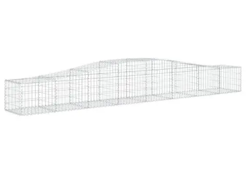 Coșuri gabion arcuite 4 buc, 400x50x40/60 cm, fier galvanizat - 3/5