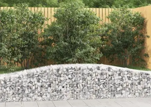 Coșuri gabion arcuite 10 buc, 400x50x40/60 cm, fier galvanizat - 1/5