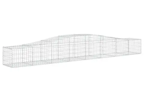 Coșuri gabion arcuite 10 buc, 400x50x40/60 cm, fier galvanizat - 3/5