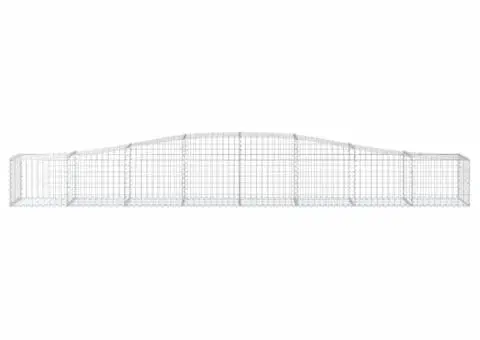 Coșuri gabion arcuite 10 buc, 400x50x40/60 cm, fier galvanizat - 4/5