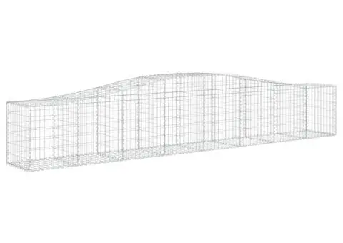 Coșuri gabion arcuite 3 buc, 400x50x60/80 cm, fier galvanizat - 3/5