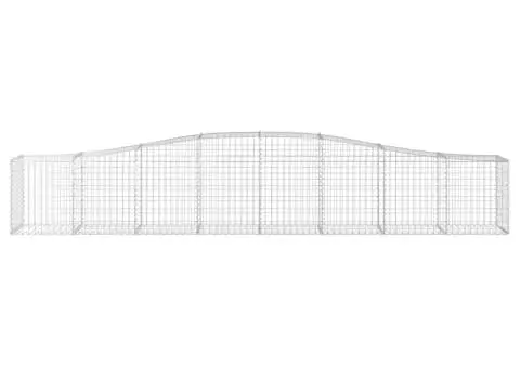 Coșuri gabion arcuite 3 buc, 400x50x60/80 cm, fier galvanizat - 4/5