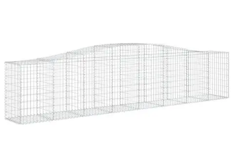 Coșuri gabion arcuite 3 buc, 400x50x80/100 cm, fier galvanizat - 3/5