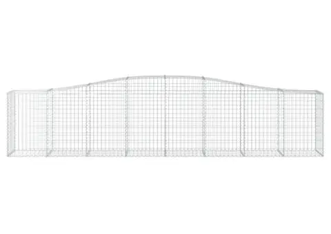 Coșuri gabion arcuite 3 buc, 400x50x80/100 cm, fier galvanizat - 4/5