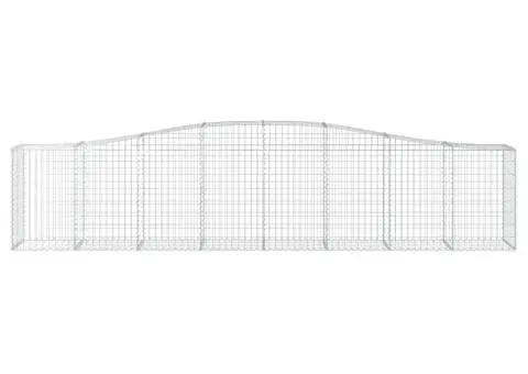 Coșuri gabion arcuite 5 buc, 400x50x80/100 cm, fier galvanizat - 4/5