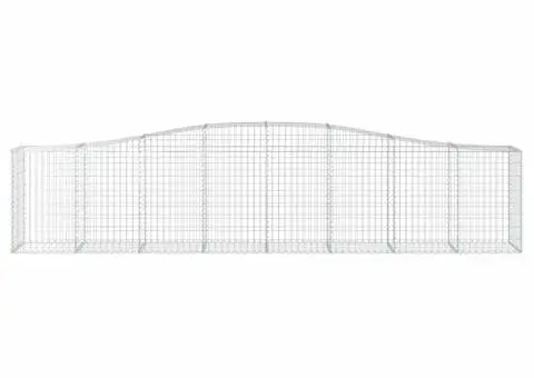 Coșuri gabion arcuite 9 buc, 400x50x80/100 cm, fier galvanizat - 4/5