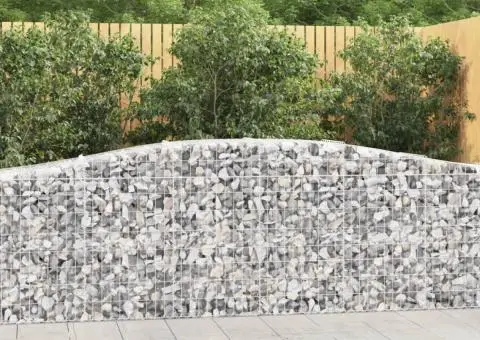 Coșuri gabion arcuite 15 buc, 400x50x80/100 cm, fier galvanizat - 1/5