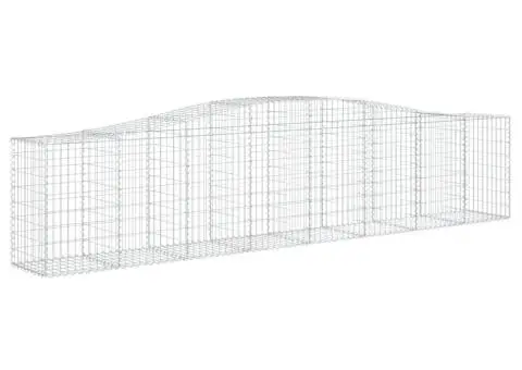 Coșuri gabion arcuite 15 buc, 400x50x80/100 cm, fier galvanizat - 3/5