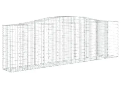 Coșuri gabion arcuite 4 buc, 400x50x120/140 cm, fier galvanizat - 3/5