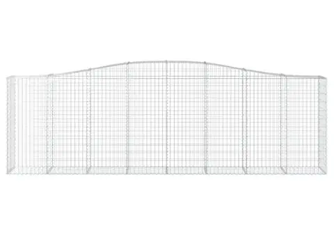 Coșuri gabion arcuite 4 buc, 400x50x120/140 cm, fier galvanizat - 4/5