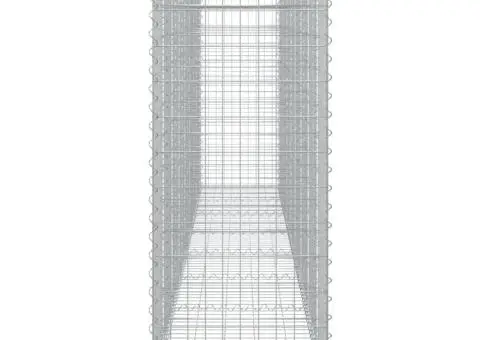 Coșuri gabion arcuite 4 buc, 400x50x120/140 cm, fier galvanizat - 5/5