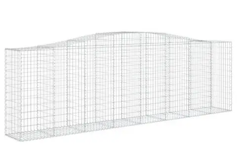 Coșuri gabion arcuite 15 buc, 400x50x120/140cm, fier galvanizat - 3/5