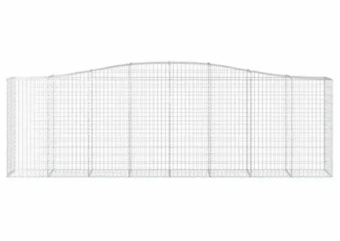 Coșuri gabion arcuite 15 buc, 400x50x120/140cm, fier galvanizat - 4/5
