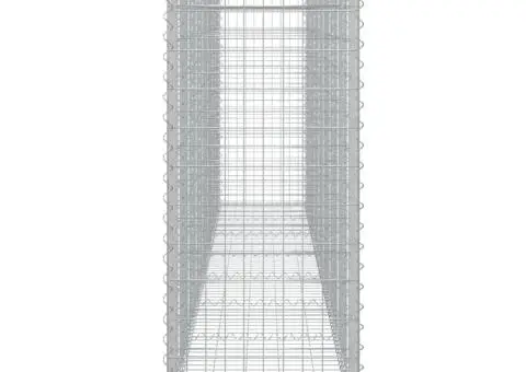 Coșuri gabion arcuite 15 buc, 400x50x120/140cm, fier galvanizat - 5/5