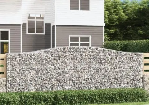 Coșuri gabion arcuite 10 buc, 400x50x140/160cm, fier galvanizat - 1/5