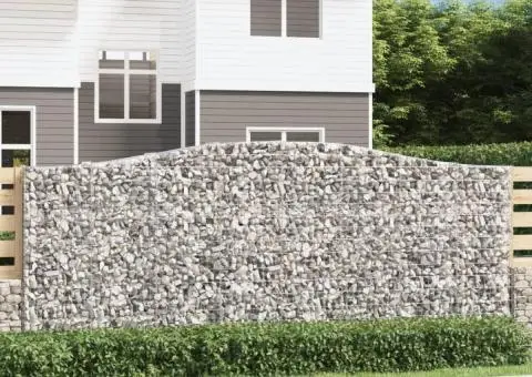 Coșuri gabion arcuite 6 buc. 400x50x160/180 cm, fier galvanizat - 1/5