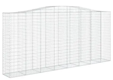 Coșuri gabion arcuite 3 buc, 400x50x180/200 cm, fier galvanizat - 3/5