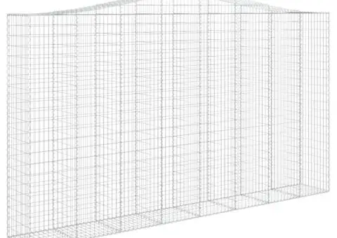 Coșuri gabion arcuite, 5 buc, 400x50x220/240cm, fier galvanizat - 3/5